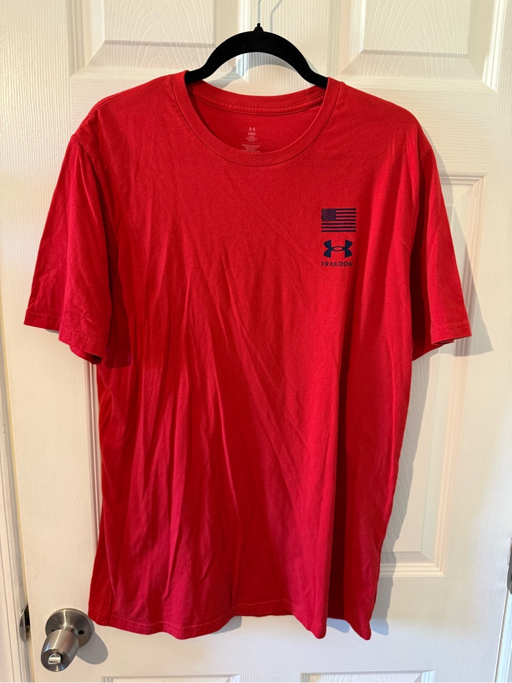 Under Armour Red Short-Sleeve Freedom Logo Tee